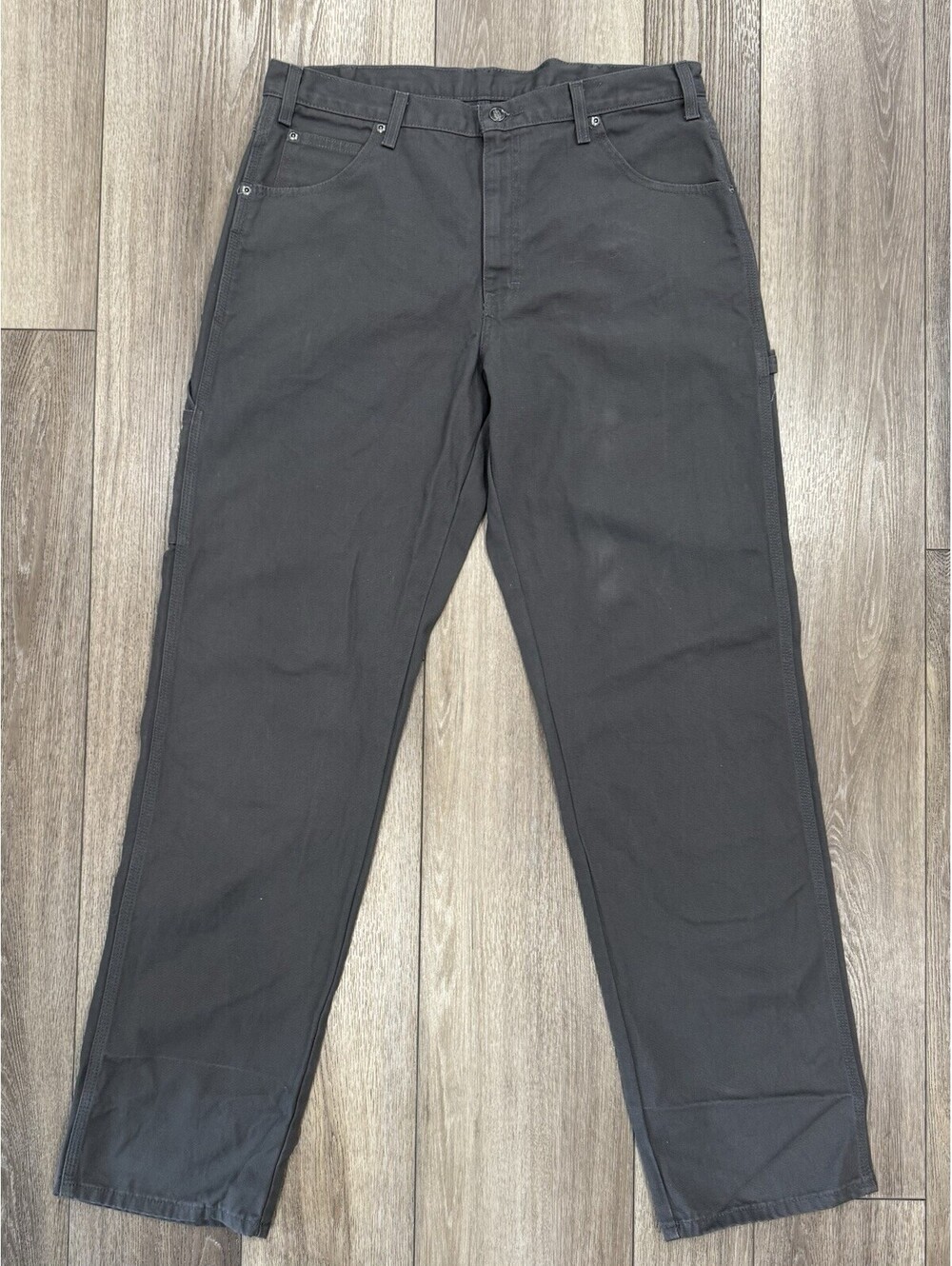 DICKIES CARPENTER RELAXED FIT JEANS DUCK CANVAS Gray MENS 36x36 1939RSL